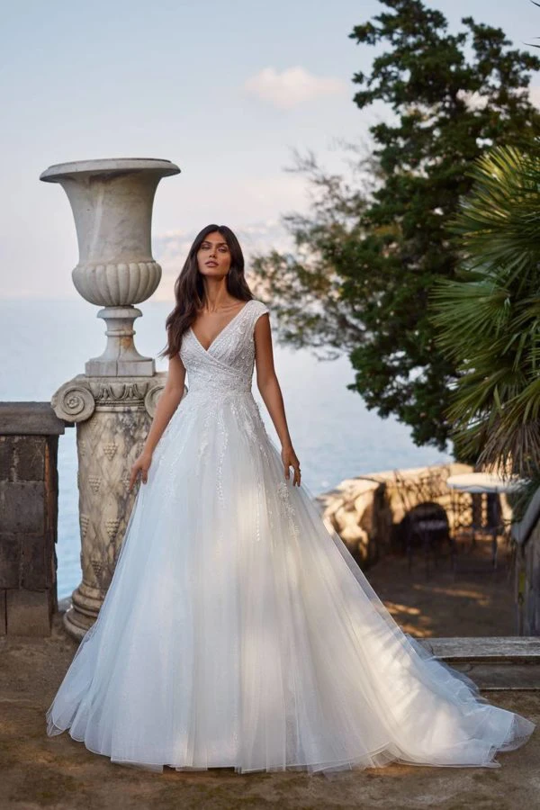SAYNO Abito Da Damigella D'onore In Chiffon Con Scollo A V Per Abito Da Sposa Formale Da Sera A Ritorno A Casa Alto Basso Foglia Di T 64 Piu 118772017