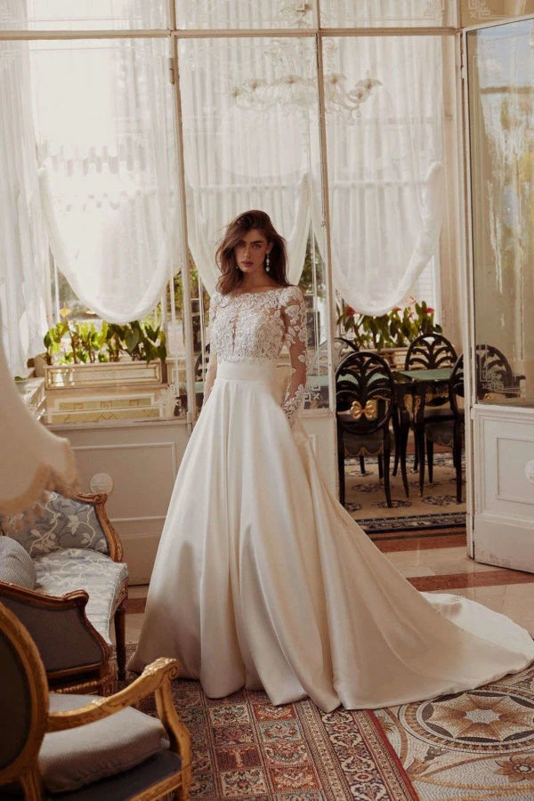 Abiti sposa maniche lunghe 2019 online