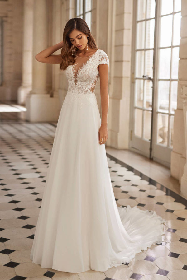 Abito sposa maniche pizzo online