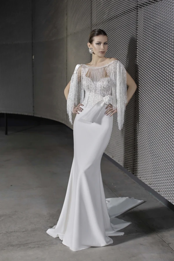 Abiti Sposa Maison Signore 2025 Body 4226180 Gonna 4226151 Scialle 4226201 Cinta 4226206