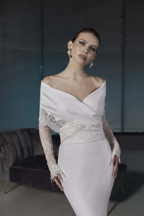 Abiti Sposa Maison Signore 2025 Collo 4226186 Manicotti 4226192 Gonna 4226151