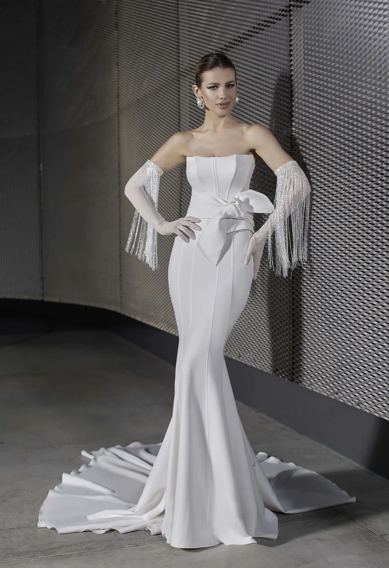 Abiti Sposa Maison Signore 2025 Corpino 4226170 Gonna 4226155 Cinta 4226211 Guanti 4226204