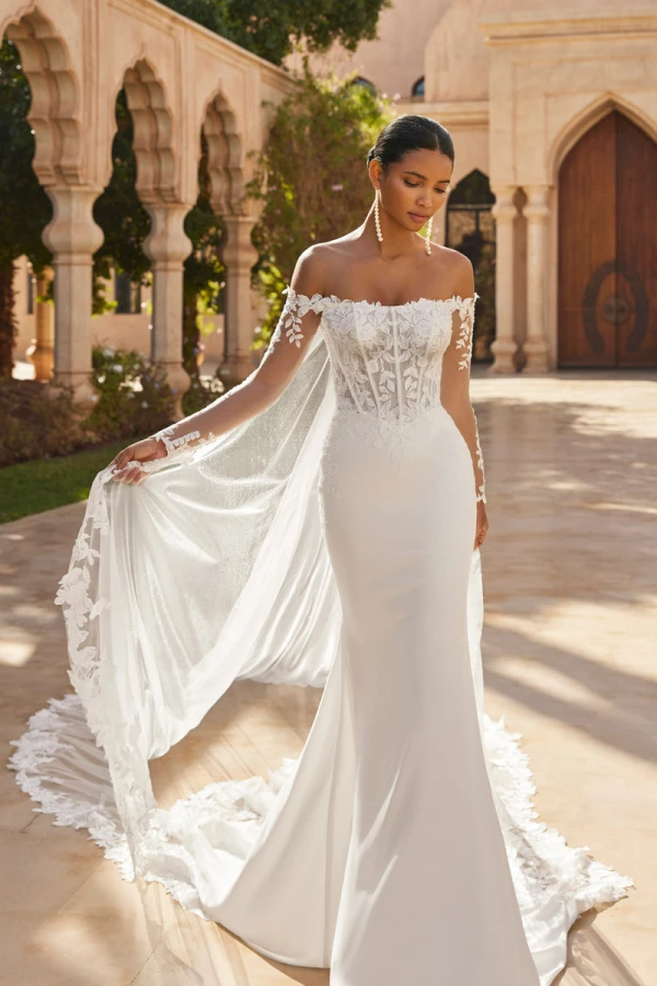 georgette di seta abito sposa
