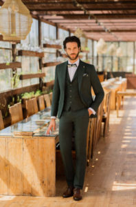 Abito da sposo verde Roberto Vicentti 8326900A