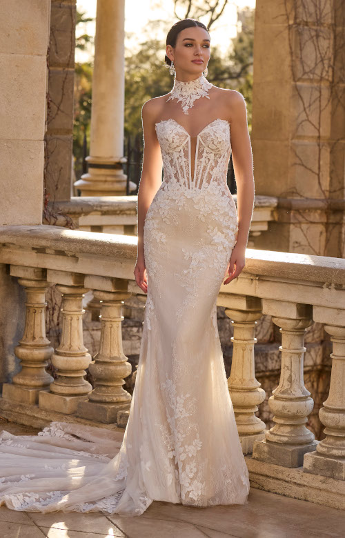 Abito da sposa a sirena collezione Veni Infantino 2026